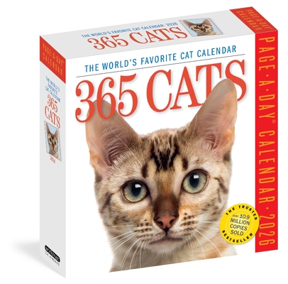 365 Cats Page-A-Day® Calendar 2026: The World's Favorite Cat Calendar By Workman Calendars Cover Image