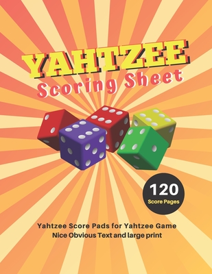 yahtzee scoring sheet v 28 yahtzee score pads for yahtzee game nice obvious text and large print yahtzee score card 8 5 11 inch large print paperback snowbound books