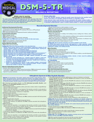 Dsm-5-Tr Medical Coding: A Quickstudy Laminated Reference Guide Cover Image
