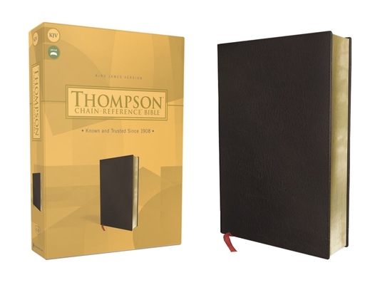 Kjv, Thompson Chain-Reference Bible, Bonded Leather, Black, Red Letter By Frank Charles Thompson (Editor), Zondervan Cover Image