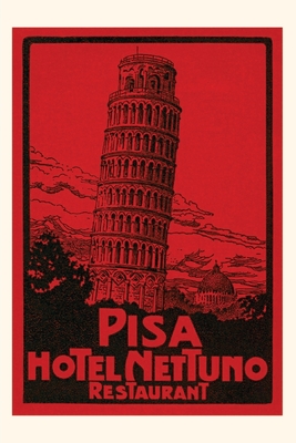 Vintage Journal Hotel Nettuno, Pisa Poster By Found Image Press (Producer) Cover Image