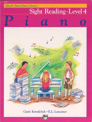 Alfred's Basic Piano Library Sight Reading, Bk 4 Cover Image