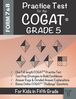 Practice Test for the COGAT Grade 5 Level 11: CogAT Test Prep Grade 5: Cognitive Abilities Test Form 7 and 8 for 5th Grade By Origins Publications Cover Image
