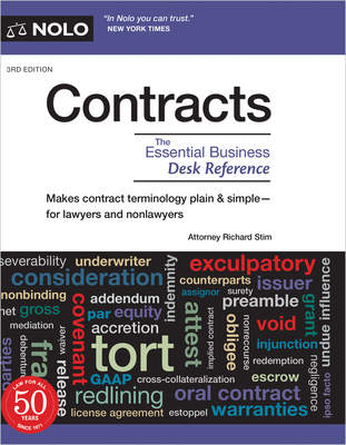 Contracts: The Essential Business Desk Reference By Richard Stim Cover Image