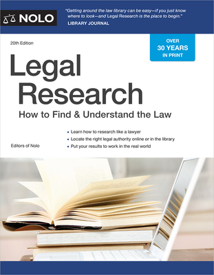 Legal Research: How to Find & Understand the Law Cover Image