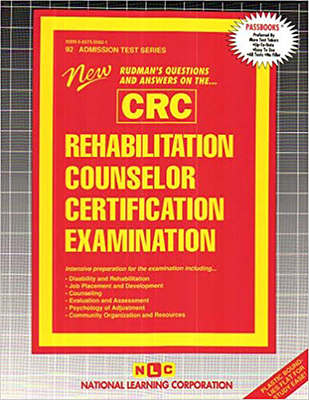 Rehabilitation Counselor Certification Examination (CRC) (Admission Test Series #92) By National Learning Corporation Cover Image
