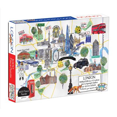 London Map 1000 Piece Puzzle By Galison, Hennie Haworth (Illustrator) Cover Image