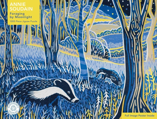 Adult Sustainable Jigsaw Puzzle Annie Soudain: Foraging by Moonlight: 1000-pieces. Ethical, Sustainable, Earth-friendly. (1000-piece Sustainable Jigsaws) By Flame Tree Studio (Created by) Cover Image