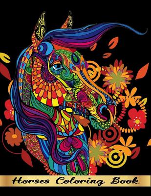 Horses Coloring Book: Detail Animals Horses Unicorn Coloring Book for Adults, Kids, Teenagers, Tweens, Older Kids, Boys, & Girls, Zendoodle By Copter Publishing Cover Image