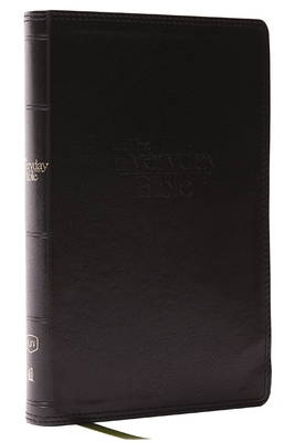 Kjv, the Everyday Bible, Black Leathersoft, Red Letter, Comfort Print: 365 Daily Readings Through the Whole Bible Cover Image
