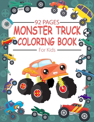 Monster Truck Coloring Book For Kids: Big Coloring Book for Boys and Girls By Purple Riverr Cover Image