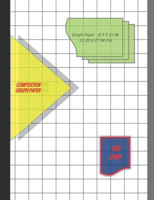 8.5 x 11 Inches, Glue Binding, Quad Ruled Double Sided Graph Paper