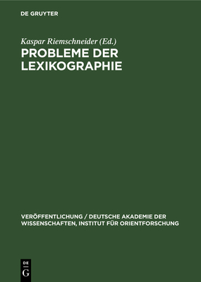 Probleme Der Lexikographie Cover Image