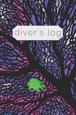 Diver's Log: Diving Log Book 5.25 x 8 SCUBA Dive Record Logbook Soft-Cover Pink Sea Fan Cover Image