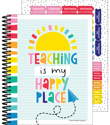 Happy Place Teacher Planner Cover Image