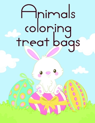 Animals coloring treat bags: Super Cute Kawaii Coloring Pages for Teens Cover Image