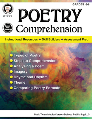 Poetry Comprehension, Grades 6 - 8 By Schyrlet Cameron, Suzanne Myers Cover Image