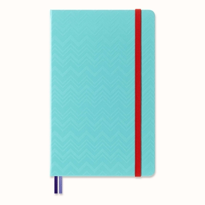 Moleskine Limited Edition 2023 Daily Planner Missoni, 12M, Large, Light Blue, Hard Cover (5 x 8.25) By Moleskine Cover Image