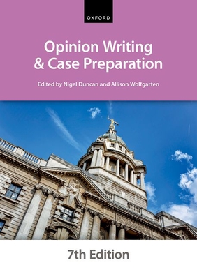 Opinion Writing and Case Preparation (Bar Manuals) Cover Image