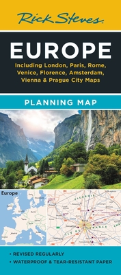 Rick Steves Europe Planning Map: Including London, Paris, Rome, Venice, Florence, Amsterdam, Vienna & Prague City Maps Cover Image