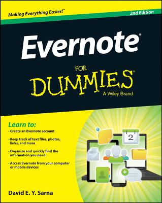 Evernote for Dummies By David E. y. Sarna Cover Image