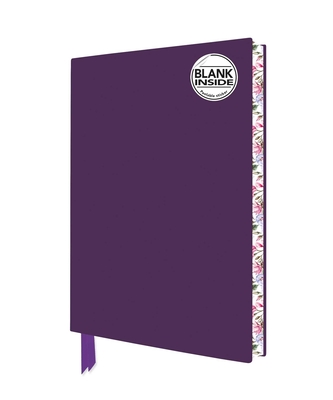 Purple Blank Artisan Notebook (Flame Tree Journals) (Blank Artisan Notebooks) By Flame Tree Studio (Created by) Cover Image