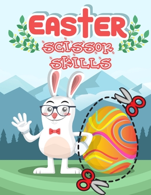 Easter Rabbit Scissor Skills Activity Book For Kids Ages 2-5