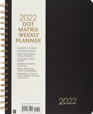 2022 Dot Matrix Weekly Planner (16-Month Calendar) Cover Image