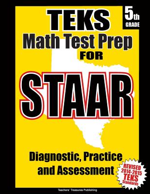 TEKS 5th Grade Math Test Prep for STAAR Cover Image