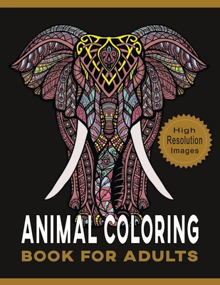 Animal Coloring Book for Adults: Variety of Animal-Based Mandala Patterns  for Relaxation & Stress Relief - Large Size Line Art Drawings for Women &  Me (Paperback)