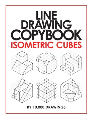 Line Drawing Copybook Isometric Cubes Cover Image