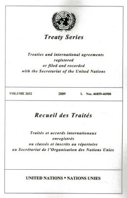 Treaty Series 2632, 2009 I: Nos 46859-46900 (Paperback 