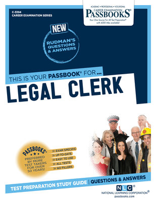 Legal Clerk (C-3394): Passbooks Study Guide By National Learning Corporation Cover Image