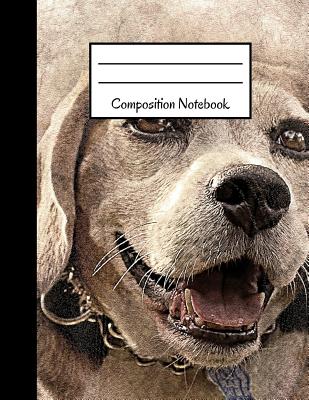 Composition Notebook: Cute Abstract Puppy Dog Design Large 8.5 X 11 Cover Image