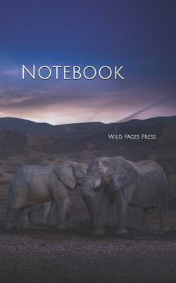 Notebook: Elephant Landscape Sky African Elephants Cover Image