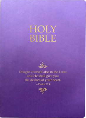 KJV Holy Bible, Delight Yourself in the Lord Life Verse Edition, Large Print, Royal Purple Ultrasoft: (Red Letter) (King James Version Sword Bible)