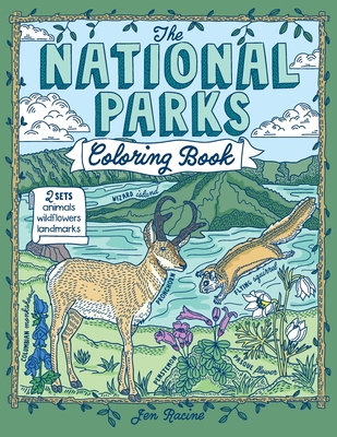 The National Parks Coloring Book By Jen Racine, Jen Racine (Illustrator) Cover Image