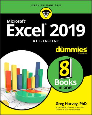 Excel 2019 All-In-One for Dummies By Greg Harvey Cover Image