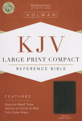 KJV Large Print Compact Reference Bible, Charcoal LeatherTouch Cover Image