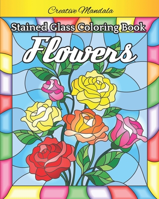 Stained Glass Flower Coloring Pages