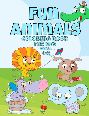 Coloring Books for Kids Ages 4-8 Animals: Coloring Books For Kids