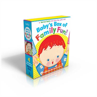 Baby's Box of Family Fun! (Boxed Set): A 4-Book Lift-the-Flap Gift Set: Where Is Baby's Mommy?; Daddy and Me; Grandpa and Me, Grandma and Me By Karen Katz, Karen Katz (Illustrator) Cover Image