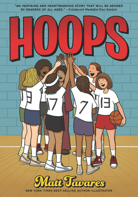 cover art for Matt Tavares's graphic novel, Hoops