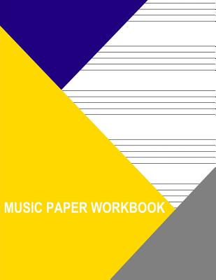 Music Paper Workbook: Staff Paper Large By Thor Wisteria Cover Image