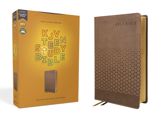 Kjv, Teen Study Bible, Leathersoft, Brown, Comfort Print Cover Image