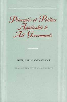 Principles of Politics Applicable to All Governments Cover Image