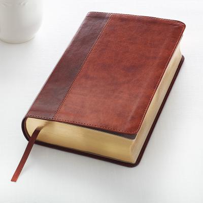 KJV Giant Print Lux-Leather 2-Tone Brown  Cover Image