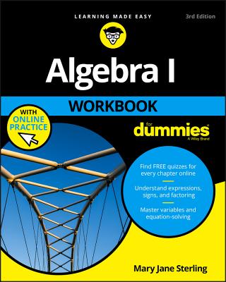 Algebra I Workbook for Dummies Cover Image