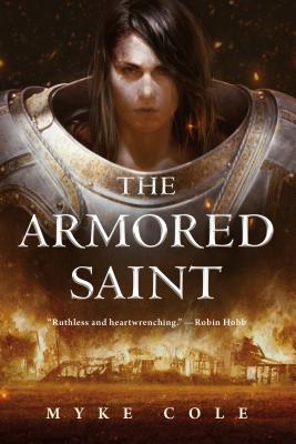 Cover for The Armored Saint (The Sacred Throne #1)