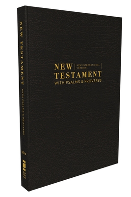 Niv, New Testament with Psalms and Proverbs, Pocket-Sized, Paperback, Black, Comfort Print By Zondervan Cover Image